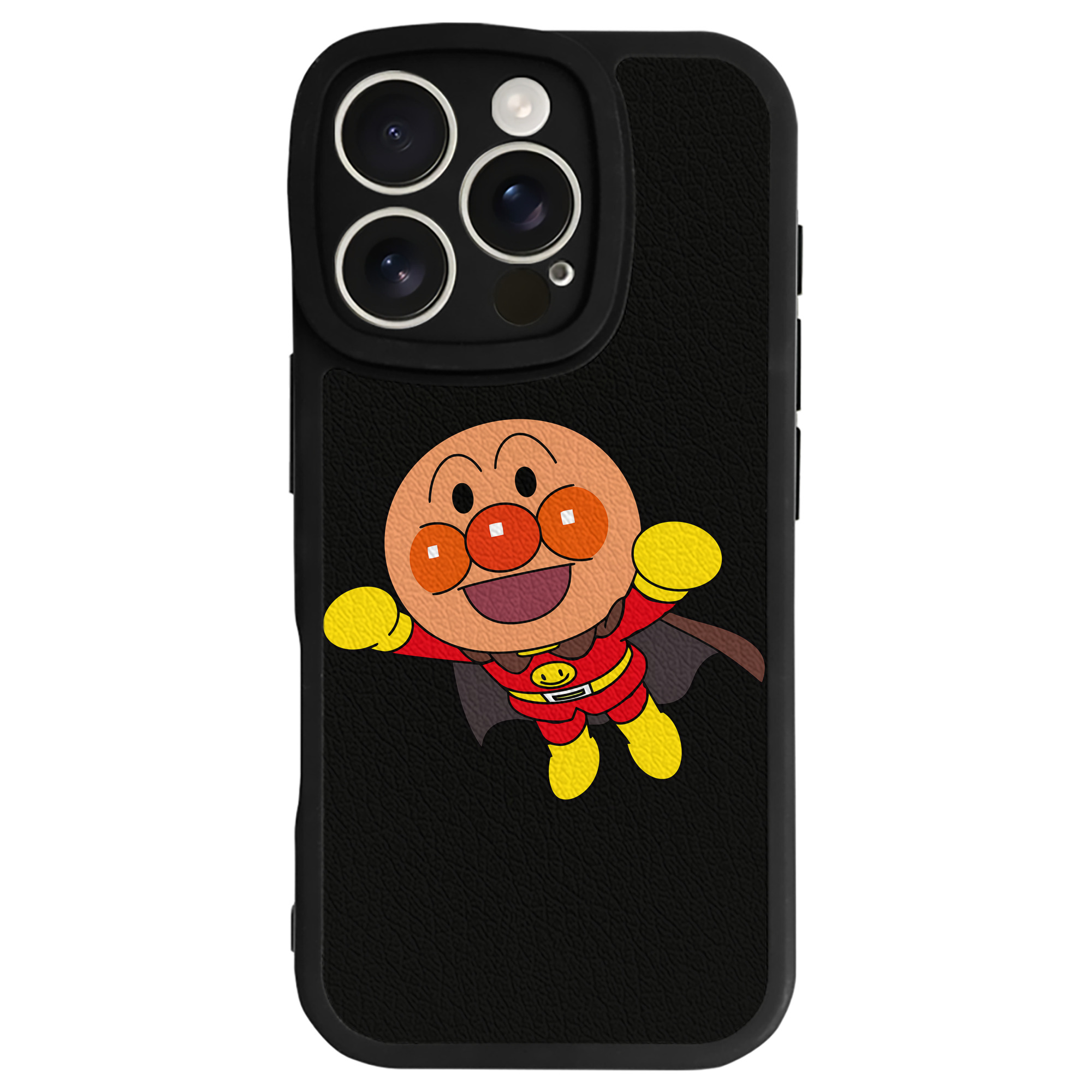 （画像用） アンパンマン Anpanman 【iPhone 16シリーズ対応】シリコンスマホケース（レザー調） 材質：シリコン